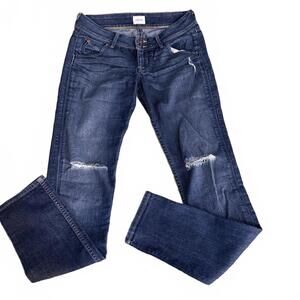 HUDSON Collin Flap Skinny Jean WMS Size 26 Minimalist Core Preppy Modern Luxury